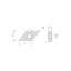 Picture of CANELA Tool DNMG332-CMRTIN22 Turning 55.0° TURNING Insert Aluminum Oxide