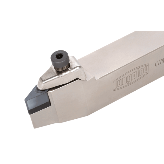 Picture of TUNGALOY CVVNN2525M1607-RD Stick Tool 35.0° Insert Neg,V style, 72.5deg Approach , Steel Square 0.984 Shank