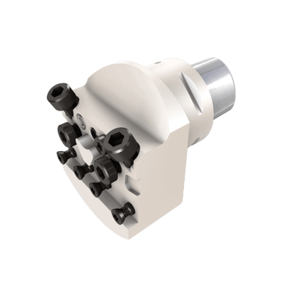 Picture of TUNGALOY C5CHFVN26046-CHP Quick Change Cut Off,Face Grooving,Grooving,Groove Threading Adapter Holder Steel PSC "Capto Type" 1.968 Shank