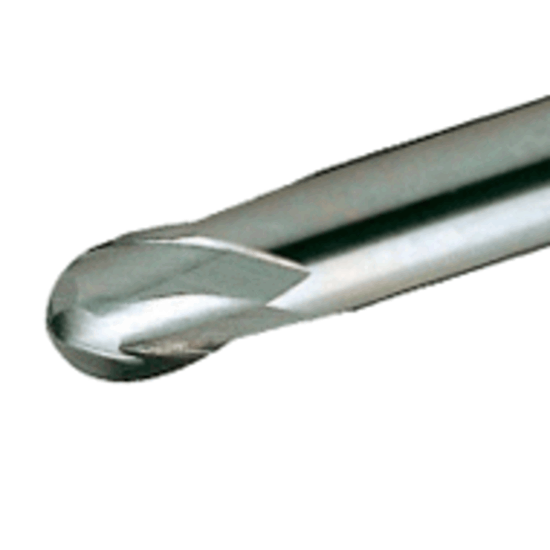 Picture of TUNGALOY TEB120A2-14C12-E71 AH725 DIA 12MM SH 0.4724 LOC 0.5510 OAL 2.7953 End Mill Standard Flute Standard Helix Carbide TiAlN Single End Ball Nose TUNG MEISTER