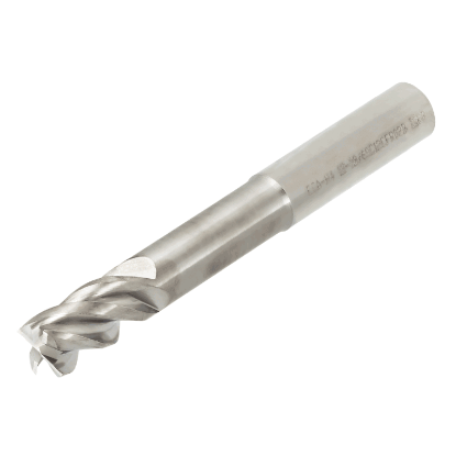 Picture of TUNGALOY TECA100H4-15/50C10CF-R02 KS15F DIA 10MM SH 0.3937 LOC 0.5906 OAL 3.6220 End Mill Standard Flute Standard Helix Carbide Uncoated Single End Corner Radius 0.0079 0.20MM TUNG MEISTER