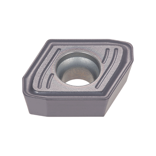 Picture of TUNGALOY XPMT040104R-DW AH6030 TungDrill Insert with pressed DW chipbreaker for high feed Drill ing of steel