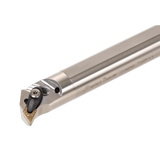 Picture of TUNGALOY A25R-ADUNR1104-D320 Boring Bar 55.0° Insert EcoTurn Boring Bars , Neg,U style, 93deg Approach , Steel Round 0.984 Shank