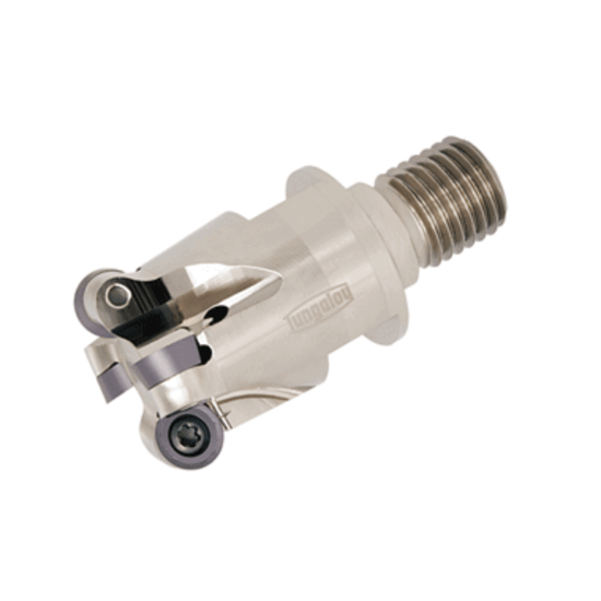 Picture of TUNGALOY HRP10R020MM10-02 Milling Cutter Button Cutter 0.787 Cutter Diameter Screw M16 1.929 OAL 2 Flute