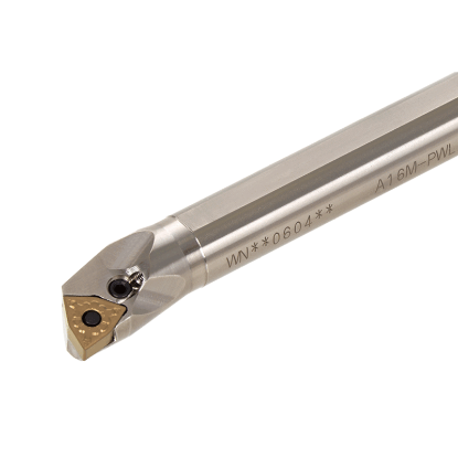 Picture of TUNGALOY A16M-PWLNL0604-D200 Boring Bar Trigon Insert EcoTurn Boring Bars , Neg,L style, 95deg Approach , Steel Round 0.629 Shank