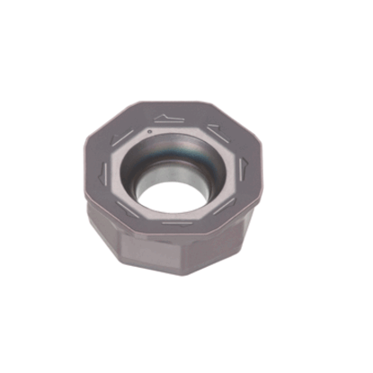 Picture of TUNGALOY OWMT0807ZNER-HJ AH3135 Milling Insert Octagonal AlTiN Carbide 0.047 Corner Radius