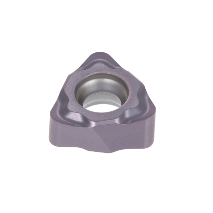 Picture of TUNGALOY WXHU040305R-MJ AH110 Milling Insert Back Draft AlTiN Carbide 0.019 Corner Radius