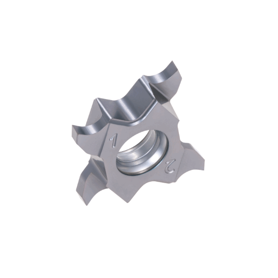 Picture of TUNGALOY TCP18R145F-010 SH725 On Edge Cut Off,Grooving,Groove Turning Insert TiAlN 0.003 Corner Radius 0.057 Wide