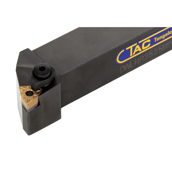 Picture of TUNGALOY DWLNR2525M08 Stick Tool Trigon Insert Neg,L style, 95deg Approach , Steel Square 0.984 Shank