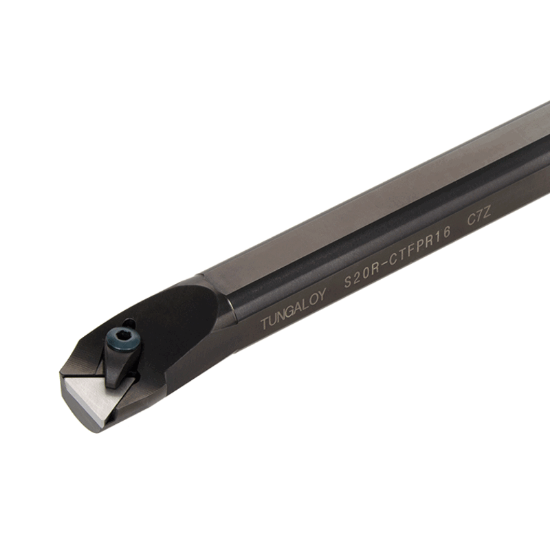 Picture of TUNGALOY S12M-CTFPR11 Boring Bar Triangle Insert Posi,F style, 91deg Approach , Steel Round 0.472 Shank