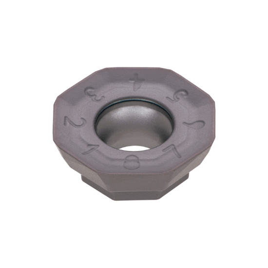 Picture of TUNGALOY OWHT05T3C07AFER-MM AH3135 Milling Insert Octagonal AlTiN Carbide 0.118 Corner Radius