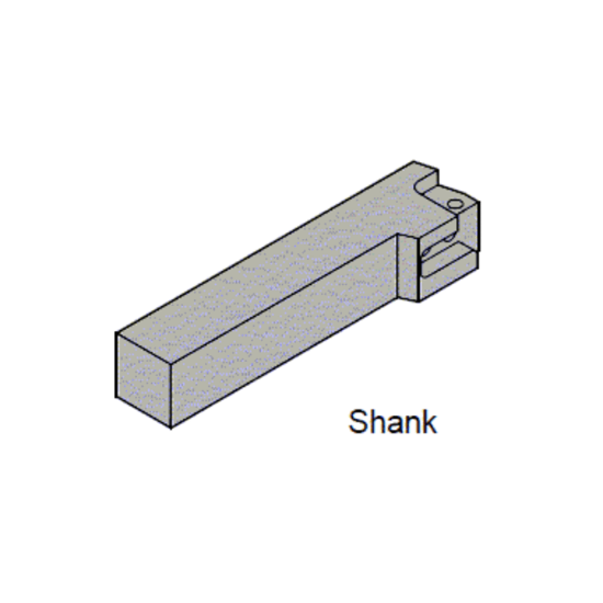 Picture of TUNGALOY CFGSL2525 Clamp Down Face Grooving Adapter Holder Steel Square 0.984