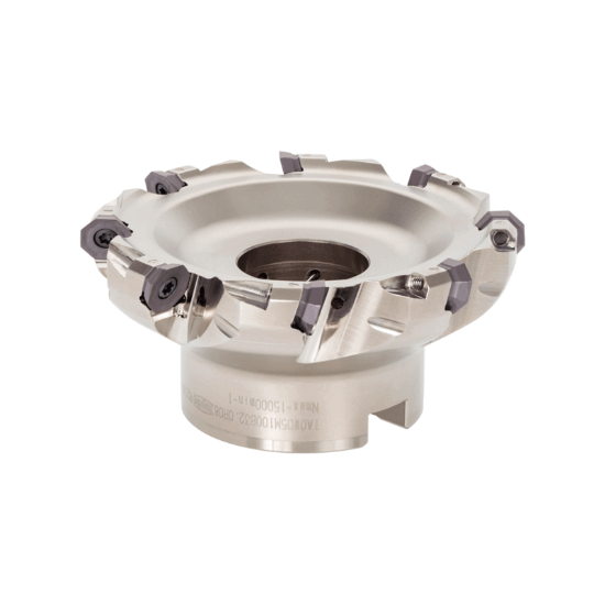 Picture of TUNGALOY TAOW05U3.00B1.00R07 Milling Cutter 41.0° 3.000 Cutter Diameter Shell Arbor 1.0000 7 Flute