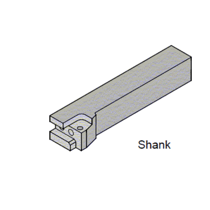 Picture of TUNGALOY CFGTL2020 Clamp Down Face Grooving Adapter Holder Steel Square 0.787