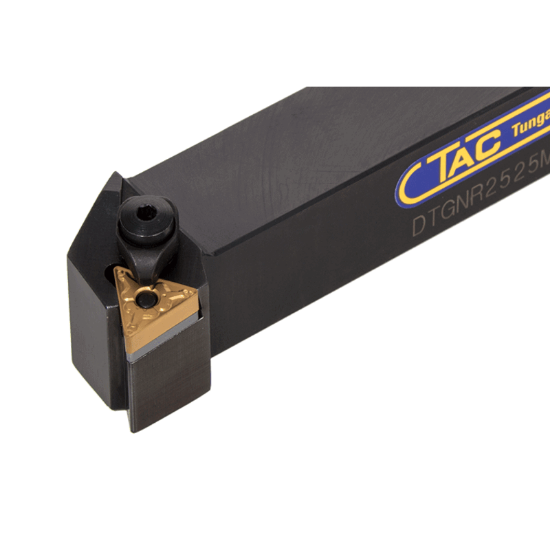 Picture of TUNGALOY DTGNR2525M16 Stick Tool Triangle Insert Neg,G style, 91deg Approach , Steel Square 0.984 Shank