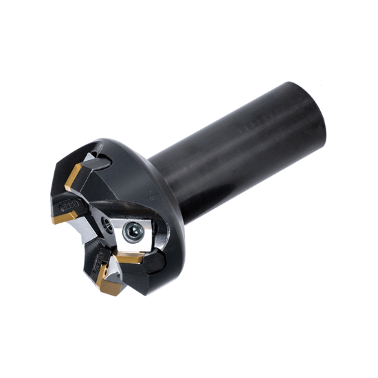 Picture of TUNGALOY EGD4463R Milling Cutter 45.0° 2.480 Cutter Diameter Cylindrical Shank1.2598 4.527 OAL 4 Flute