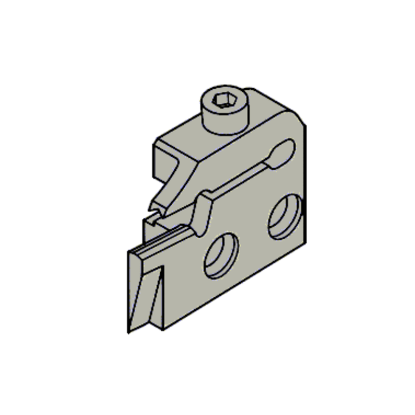 Picture of TUNGALOY FLR5TP Clamp Down Face Grooving Adapter Blade Steel Tun Adapter Shank
