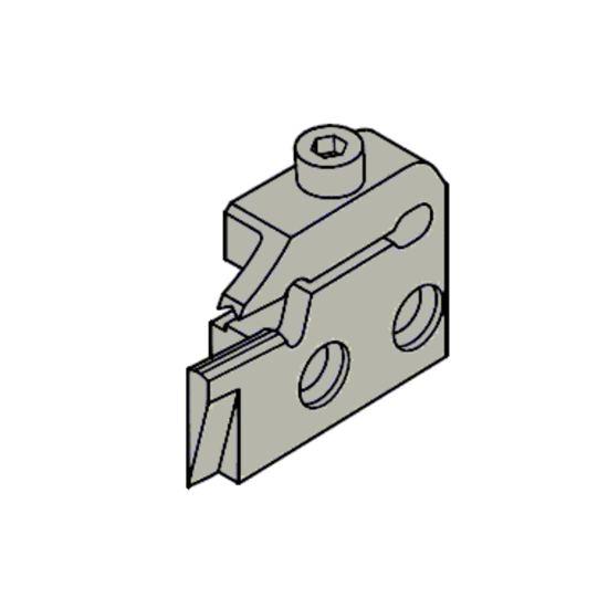 Picture of TUNGALOY FLR5TP Clamp Down Face Grooving Adapter Blade Steel Tun Adapter Shank