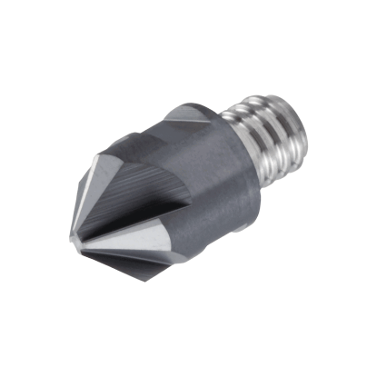 Picture of TUNGALOY VCA100L04.0A45-04S06 AH725 DIA 0.0767 SH T12 LOC 0.1575 OAL 0.5118 Countersink,Replacable Head Carbide TiAlN Single End Countersink TUNG MEISTER