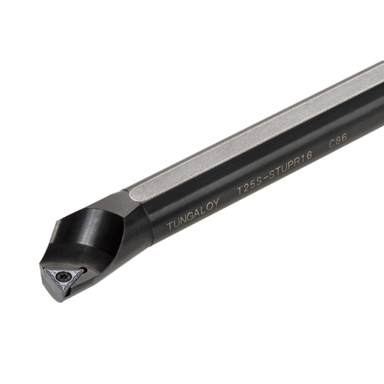 Picture of TUNGALOY T20R-STUPR13C-D22 Boring Bar Triangle Insert Posi,U style, 95deg Approach , Steel Round 0.787 Shank