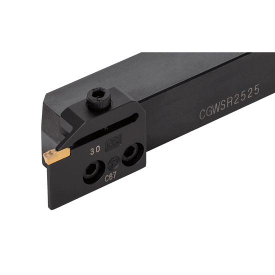Picture of TUNGALOY CGWSR2525-30GR Screw On Cut Off,Grooving,Groove Turning Stick Tool Steel Square 0.984 Shank
