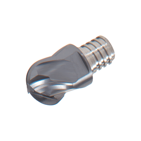 Picture of TUNGALOY VBE0250L20-BG-U04S05 AH725 DIA 1/4 SH T05 LOC 0.20 OAL 0.3900End Mill,Replacable Head Standard Flute Standard Helix Carbide TiAlN Single End Ball Nose TUNG MEISTER