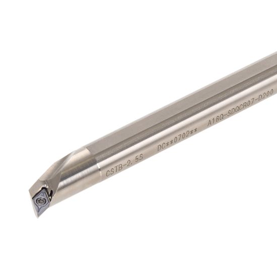 Picture of TUNGALOY E12Q-SDQCR07-D160 Boring Bar 55.0° Insert Posi,Q style,107.5deg Approach , Steel Round 0.472 Shank