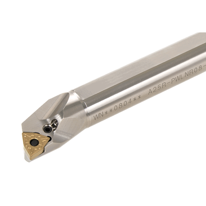Picture of TUNGALOY A25R-PWLNL08-D320 Boring Bar Trigon Insert Neg,L style, 95deg Approach , Steel Round 0.984 Shank
