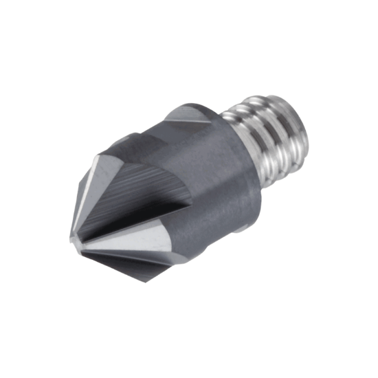 Picture of TUNGALOY VCA160L06.5A45-06S10 AH725 DIA 3MM SH T06 LOC 0.2559 OAL 0.7992 Countersink,Replacable Head Carbide TiAlN Single End Countersink TUNG MEISTER