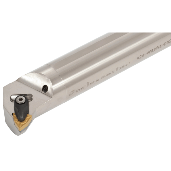 Picture of TUNGALOY A24-AWLNR4-D32 Boring Bar Trigon Insert Neg,L style, 95deg Approach , Steel Round 1.500 Shank