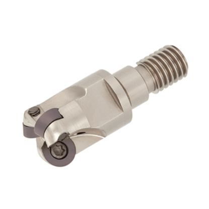 Picture of TUNGALOY HWD07R020MM10-04 Milling Cutter Button Cutter 0.512 Cutter Diameter Screw M10 1.929 OAL 4 Flute