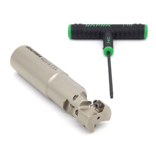Picture of DAPRA HREM1000-1000-R45-2-110 90.0°, Corn Cob 1.000 Cutter Diameter Weldon 1.000 Shank 4.500 OAL 6 Flute