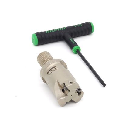 Picture of DAPRA HFEM125-MOD-R3-3C Feed Mill 1.250 Cutter Diameter Screw On M16 Shank 2.750 OAL 3 Flute