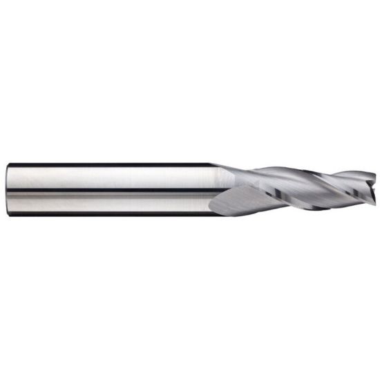 Picture of AWARD X-404-CBTIALN DIA 1/4 SH 0.6250 LOC 1.00 OAL 3.00 End Mill Taper Flute Carbide TiAlN Single End Square Sharp