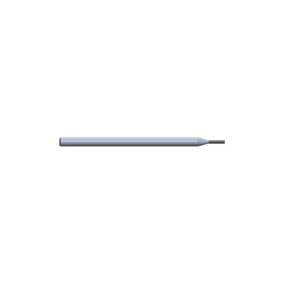 Picture of CRYSTALLUME P820-200927-1 End Mill Sharp High Helix Deep Cavity End Mill Sharp End 0.039 Diameter 0.125 Shank 2.500 OAL 0.248 LOC4 Flute Diamond