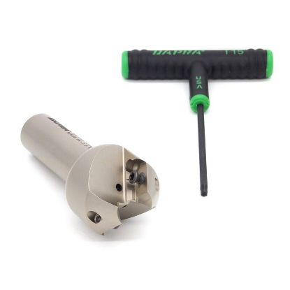Picture of DAPRA CMEM0625-45-R55-2 45.0°, Chamfer Mill 0.750 Cutter Diameter Weldon 0.750 Shank 3.500 OAL 2 Flute