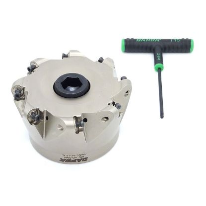 Picture of DAPRA DTSM400-150-R4-8 Button Cutter,Face Mill 4.000 Cutter Diameter Face Mill 1.500 Shank 8 Flute