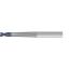 Picture of EMUGE 1980A.00625 DIA 1/16 SH 0.2500 LOC 0.0938 OAL 3.50 End Mill Torus Standard Helix Carbide TiAlN Single End Corner Radius 0.0156 0.40MM TOP-Cut