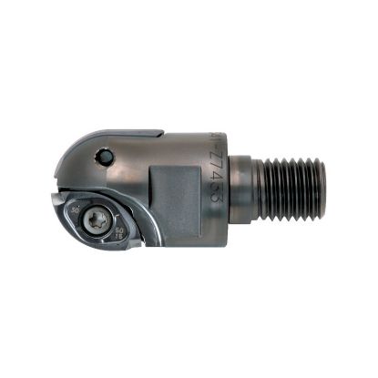 Picture of DIJET MSW-2075-M10 Milling Cutter Ball Mill 0.750 Cutter Diameter Screw On M10 Shank 1.180 OAL 2 Flute