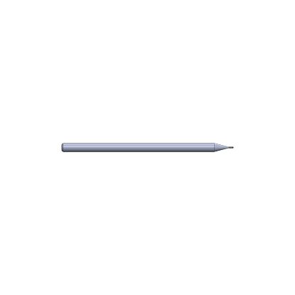 Picture of CRYSTALLUME P820-200684-1 End Mill Ball Nose High Helix Mold Makers Ball End 0.015 Diameter 0.125 Shank 2.500 OAL 0.075 LOC2 Flute Diamond