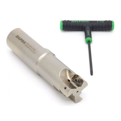 Picture of DAPRA CC-SSER1000-6000-R45-3 90.0°, End Mill 1.000 Cutter Diameter Weldon 1.250 Shank 8.290 OAL 3 Flute