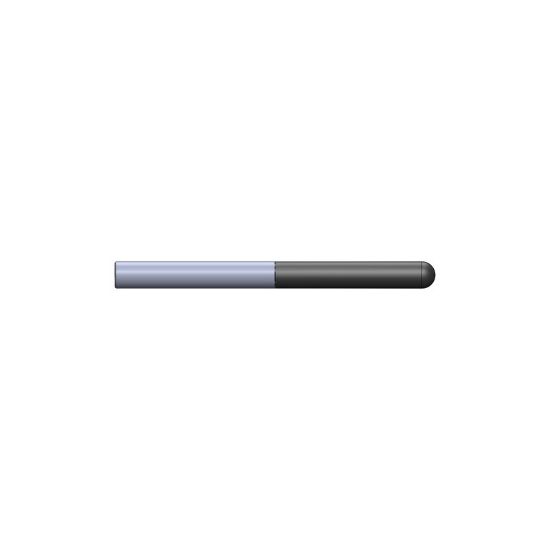 Picture of CRYSTALLUME P820-200205-1 End Mill Ball Nose High Helix Standard Diamond Ball End 0.500 Diameter 0.500 Shank 6.000 OAL 3.000 LOC4 Flute Diamond