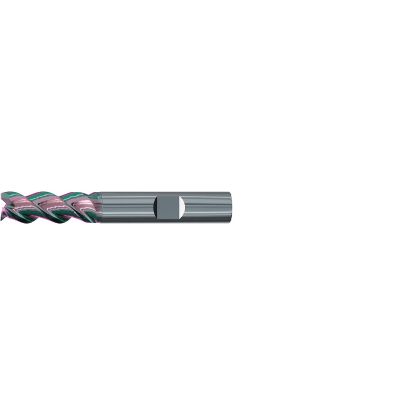 Picture of EMUGE 2545K.020 DIA 20MM SH 0.7874 LOC 5.5118 OAL 1.4961 End Mill Standard Flute Variable Helix Carbide GLT Single End 45.0° Chamfer Alu-Cut