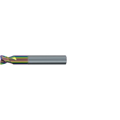 Picture of EMUGE 1942R.0625 1942R.0625 DIA 5/8 SH 0.6250 LOC 0.50 OAL 3.50 End Mill Torus Standard Helix Carbide CrN Single End Corner Radius 0.0625 1.59MM Alu-Cut