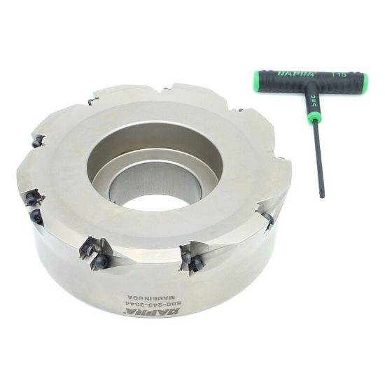 Picture of DAPRA HFSM600-200-R4-9 Feed Mill 6.000 Cutter Diameter Face Mill 2.000 Shank 9 Flute