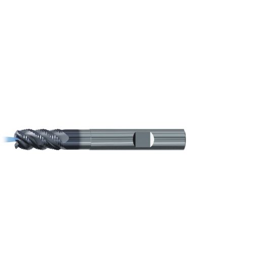 Picture of EMUGE 2617AZ.016 DIA 16MM SH 0.6299 LOC 1.2598 OAL 4.2520 End Mill Carbide TiAlN Single End Square0.0866 2.20MM Multi-Cut