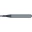 Picture of EMUGE 2627A.100608 DIA 1MM SH 0.2362 LOC 0.3150 OAL 2.2441 End Mill Corner Radius Carbide TiAlN Single End Corner Radius 0.0197 0.50MM Dental Mills