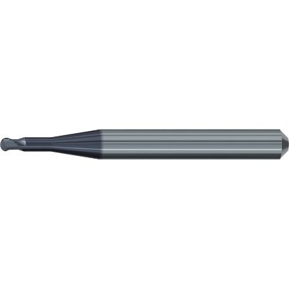 Picture of EMUGE 2627A.150608 DIA 1.50MM SH 0.2362 LOC 0.3150 OAL 2.244 End Mill Corner Radius Carbide TiAlN Single End Corner Radius 0.0295 0.75MM Dental Mills