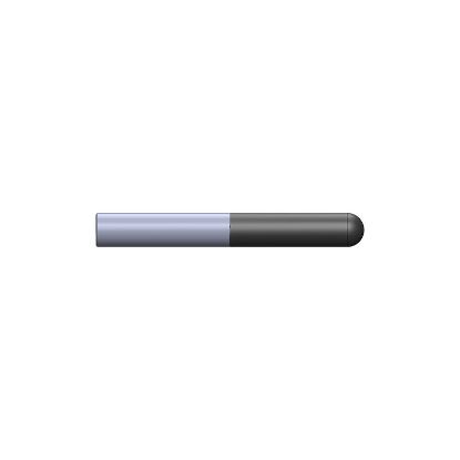 Picture of CRYSTALLUME P820-200060-1 End Mill Ball Nose High Helix Standard Diamond Ball End 0.500 Diameter 0.500 Shank 4.000 OAL 2.000 LOC4 Flute Diamond