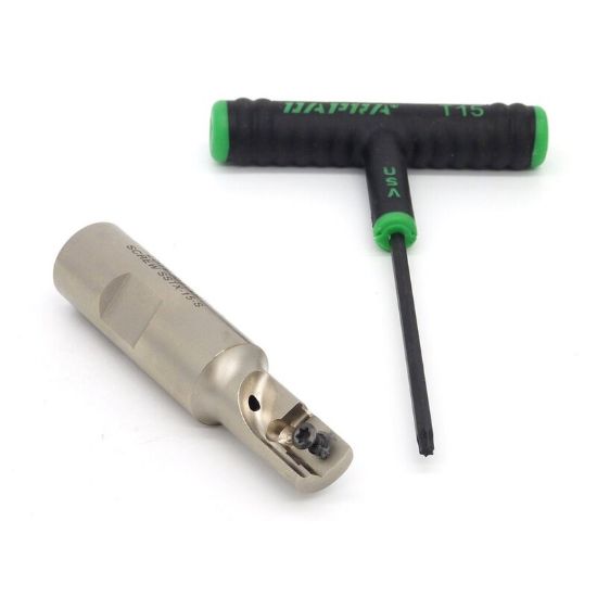 Picture of DAPRA SSEM0625-0750-R55-1 90.0°, End Mill 0.625 Cutter Diameter Weldon 0.750 Shank 3.350 OAL 1 Flute